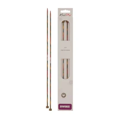 Image de KnitPro KP20266 Symphonie Aiguille Simple Pointe Bois Multicolore 47,5 x 1,3 5 cm