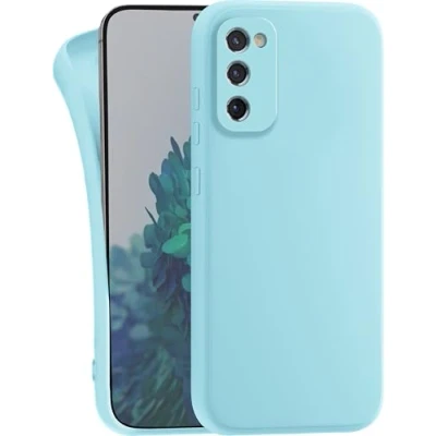 Image de MyGadget Coque pour Samsung Galaxy S20 FE Case TPU Souple &amp; Soft Cover Protection Extra Fine Légère Étui Coloré Anti Choc et Rayures Bleu Clair