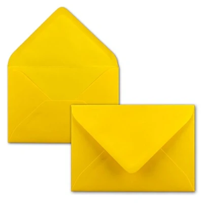Image de 25x enveloppes C6 couleur: jaune miel 11,4 x 16,2 cm fermeture: gommée pour papier A4, A5, A6 et invitations, salutations lettres FarbenFroh by GUSTAV NEUSER