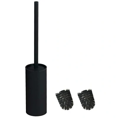 Image de BGL Brosse WC sur Pied en Acier Inoxydable pour décoration de Salle Bain (Noir)