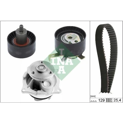 Image de INA 530 0066 30 pompe à eau + Kit De Distribution avec FORD: Focus Mk1 3/5 portes, Break, Transit Connect Van