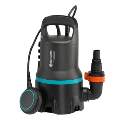 Image de Pe évac sub 9000 Gardena : Ppe ac débit 9 000 l/h, fonct auto, com flot fonction continu, partic saleté 25 mm;syst rac rapide, 300 W (9040 20)
