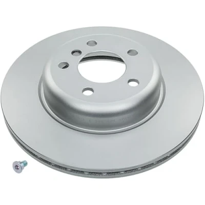 Image de MEYLE 383 521 1004/PD Disque de frein Essieu avant 330 24 5 120 ventilé revêtu zinc à haute teneur en carbone avec vis/boulons PD Quality