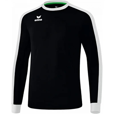 Image de Erima Mixte Enfant Maillot Retro Star Manches Longues, Noir/Blanc, 140 EU
