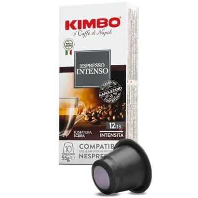 Image de KIMBO intenso 100 Capsules Compatibles avec les Machines Nespresso®* Intensité 12
