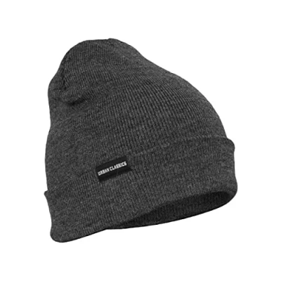 Image de Urban Classics Basic FLAP Bonnet, Homme, Taille: One Size, Charcoal
