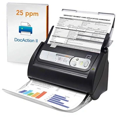Image de Plustek Smartoffice PS186 Scanner de Documents Bureau (numérisation Recto Verso, DIN A4, 600 dpi), pour Windows