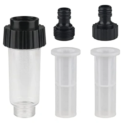Image de ZDNT filtre à eau pour Nettoyeur Pompe de Jardin Tuyau Arrosage avec Raccord d&#039;eau 3/4&quot;,1 connecteurs,2 filet Haute Pression