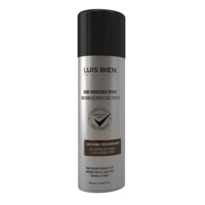 Image de Luis Bien Spray Correcteur pour Cheveux Épaississant et Efficace l&#039;anti calvitie denses 100 ml (Marron Foncé)