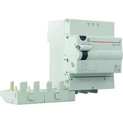 Image de GE AUN607734 Dispositif différentiel accouplable 4 pôles en modules 63 a 30 ma type ac, Gris