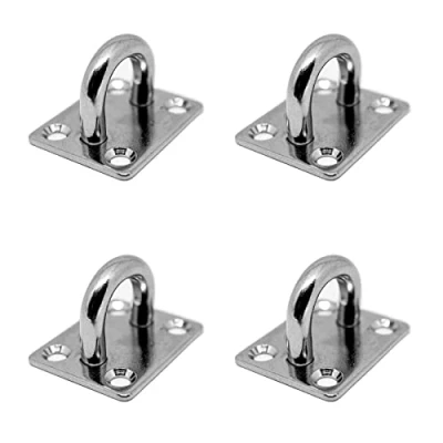 Image de Plaque à œillet en acier inoxydable V2 A d&#039;arrimage V4 A, 4 x Augplatte