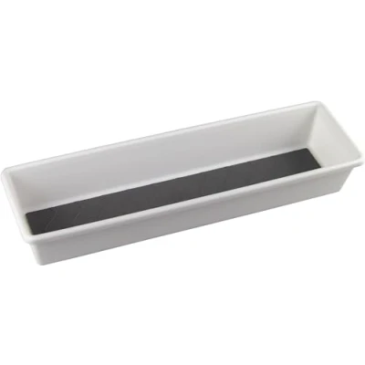 Image de M Home Range Tiroir Bi Matière Plastique Blanc et Silicone Gris 9,5 x 33 5,3 cm SPACE SYSTEM PLS254