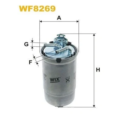 Image de WIX FILTERS WF8269 Filtre à Carburant de conduite 8mm VOLKSWAGEN: Polo IV 3/5 portes, Berline, SEAT: Ibiza 3