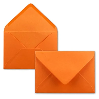 Image de Neuser FarbenFroh Enveloppes autocollantes Orange Format C5 229 x 162 mm