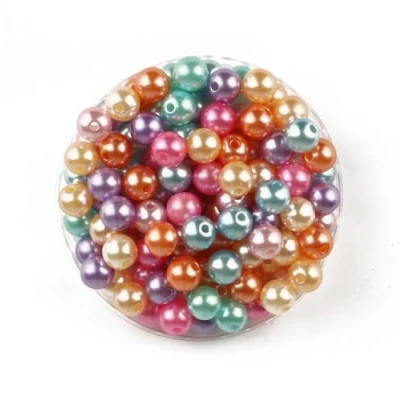 Image de MegaCrea DIY Perles pour Enfant nacrées Rondes Pastel 0,8 cm