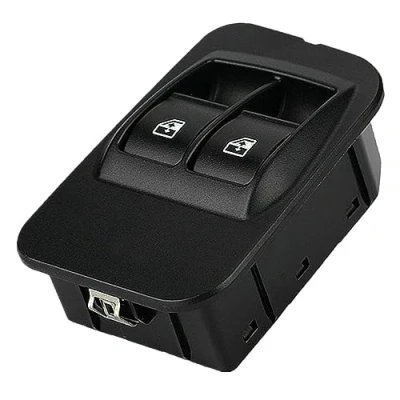 Image de LEDFEWAG Interrupteur Commande lève vitre Bouton maître Console pour Auto 6490.G8, 735461275 Compatible Citroen Nemo Peugeot Bipper