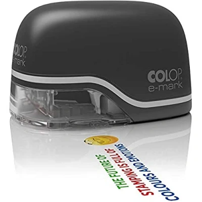 Image de COLOP e mark 600 dpi Noir Portable Mobile Main Imprimante (600 mAh Li Ion Batterie, USB/Wi Fi) pour Multicolore Impression 1 Pièce