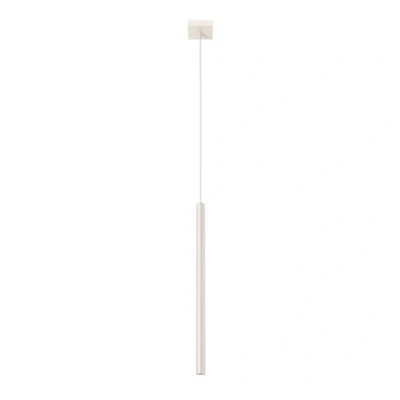 Image de SOLLUX lighting PASTELO Lampe suspendue moderne Luminaire polyvalent G9, max 8W LED, 230V, 50Hz, IP20 Ampoule non incluse 1x Source de lumière 8x8x114cm, Beige