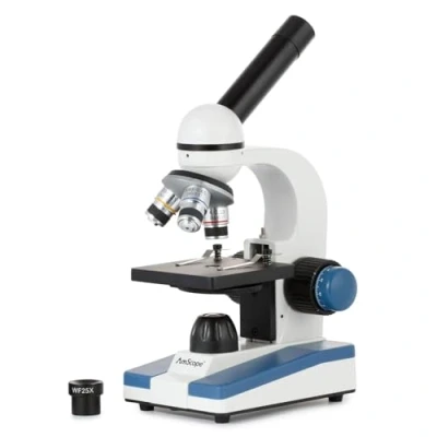 Image de AmScope Monocular Compound Microscope, 40X 1000X, LED, for Students and Adults M150C