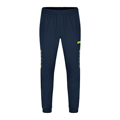 Image de JAKO Pantalon en Polyester Défi, Mixte, Marine/Jaune Fluo, XL