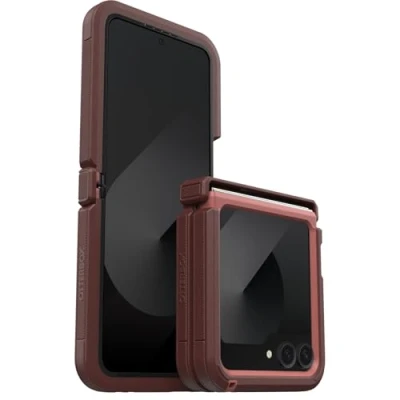 Image de OtterBox Defender XT Coque pour Samsung Galaxy Z Flip6, Antichoc, Anti Chute, Robuste, supporte 4 x Plus de Chutes Que la Norme Militaire, téléphones Pliables, Rouge