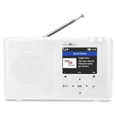 Image de Reflexion TRA23i/WH Radio de Table Internet Internet, Dab+, Dab, FM Bluetooth, Rechargeable BL