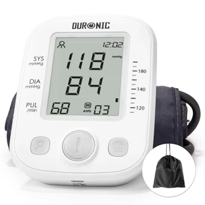 Image de Duronic BPM200 Tensiomètre Electronique pour Bras Mesure Automatique de la Tension Artérielle Détecte les Irrégularités Cardiaques Large Ecran LCD lire Mesures Jusqu&#039;à 99 Sauvegardes