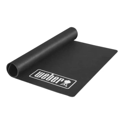 Image de Weber Tapis de Protection Sol pour Barbecue 100 x 180cm en Caoutchouc Accessoire Idéal Sous Tout Type Noir, Large (18280)