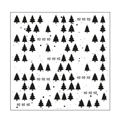 Image de Vaessen Creative Pochoir pour Gaufrage, Ho, Ajouter de la Texture et Dimension aux Projets Créatifs avec du Papier, Transparent, 15 x cm