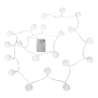 Image de ideen mit herz Guirlande lumineuse LED Fleur de pissenlit Blanc chaud Éclairage pour fenêtre, plante, chambre Minuterie 2 m long