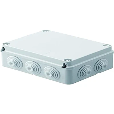 Image de Gewiss BOÎTE de DÉRIVATION avec Couvercle Bas À VIS IP55 Dimensions INTERNES 190X140X70 PAROIS Passe Fils Gradins ENTRÉE DIRECTE