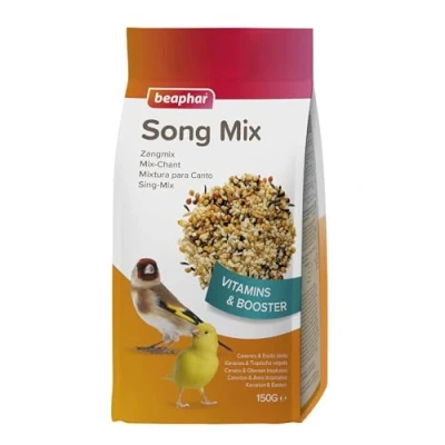Image de BEAPHAR Mix Chant, pâtée fortifiante pour canari et Oiseau granivores Aliment complémentaire Contient des vitamines minéraux Idéal stimuler Le Chant Une Bonne santé 150g