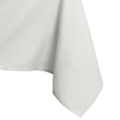 Image de AmeliaHome Nappe Effet Lotus déperlant Polyester Ecru Empire 120x160 cm Ovale