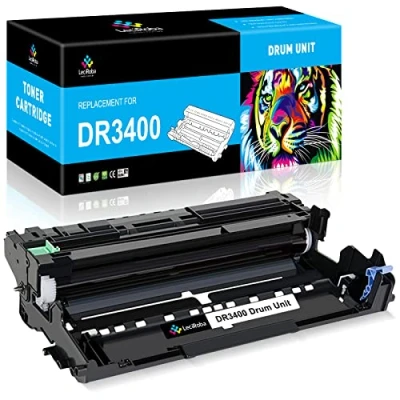 Image de LeciRoba Unité tambour DR3400 pour Brother DCP L5500DN L6600DW HL L5000D L5100DN L5100DNT L5200DW L6250DN L6300DW L6300DWT L6400DW L6400DWT MFC L5700DN L5750DW 6800 DW. L6800DWT L6900DW (lot de 1)