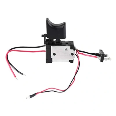 Image de Akozon commutateur de perceuse électrique, déclenchement commande vitesse sans fil à batterie au lithium 7.2V 24V avec petite lumière