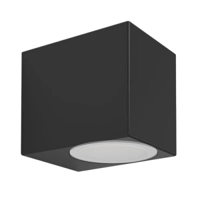 Image de Eglo LED Wandlampe außen Jabaga, Außenbeleuchtung Hauswand, Außenleuchte Down Light, Außenwandleuchte aus Metall in Schwarz, Wand Außenlampe inkl. GU10 Leuchtmittel, warmweiß, IP44