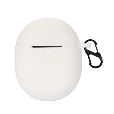 Image de GIOPUEY Étuis Compatible avec Google Pixel Buds Pro/Buds Pro 2, Coque Silicone, Poids léger, Antichoc, Portable Blanc