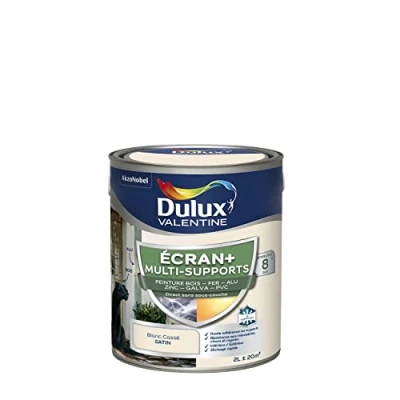 Image de Dulux Valentine ECRAN+ MULTI SUPPORTS EXTERIEURE Peinture en Phase Aqueuse pour l&#039;Éxtérieur et L &#039;Intérieur Satin Blanc Cassé 2
