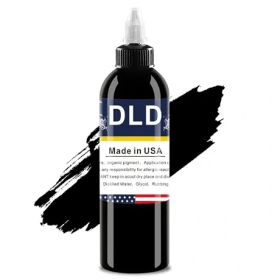 Image de Lining &amp; Shading Black Encre DLD puissante pour tatouage noir permanent Teinture pigmentée le corps Couleur Fournitures de