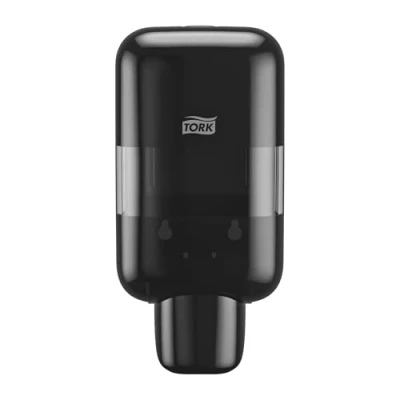 Image de Tork Mini Distributeur de Savon et désinfectant Noir S5, consommables Mousse, Liquide, Gel crème, Gamme Elevation, 565208