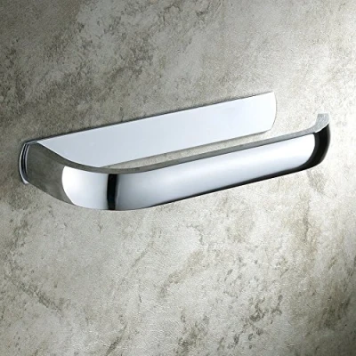 Image de Aothpher Porte papier de toilette moderne salle bain mural, laiton, fini chrome (blanc, laiton)