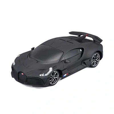 Image de Maisto Tech 581515 1 Bugatti Divo Voiture télécommandée R/C à l&#039;échelle 1:24 2,4 GHz avec poignée Pistolet pour 5 Ans et Plus Noir Mat