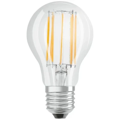 Image de OSRAM LED Star Classic A100, ampoule à filament clair en forme d&#039;ampoule, culot B22d, blanc froid (4000K), remplacement des ampoules classiques 100W, 1 pack
