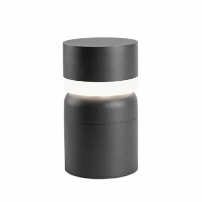 Image de Borne lumineuse Sete LED gris foncé Faro Barcelona Extérieur Métal IP54