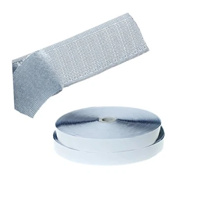 Image de TUKA 25 mètres x 25mm Bande de crochet &amp; boucle Auto Adhésif, autocollant Scratch Autoadhésif, Rubans Adhésive Hook Loop, 25M et boucle, Gris argent, TKB5009 Silvergray