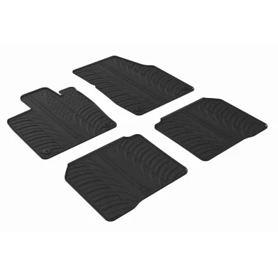 Image de VAICO V10 9587 Ensemble de tapis sol Caoutchouc avant et arrière noir