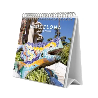 Image de Grupo Erik Calendrier De Bureau 2024/2025 Barcelone Mensuel 30x60cm Janvier 2025 à Décembre