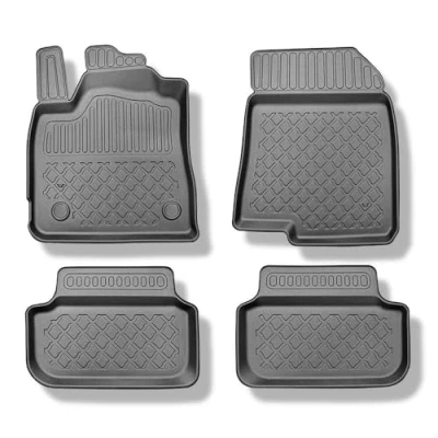 Image de Mossa Tapis de Sol en TPE adapté pour Dacia Sandero III Stepway Crossover (01.2021 ) Voiture Noir G