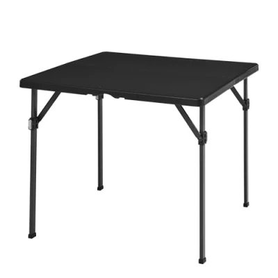 Image de Amazon Basics Table pliante portable de 86 cm avec poignée transport, Noir