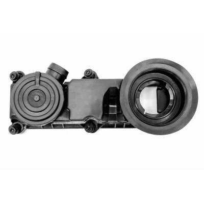 Image de VAICO V10 9210 Séparateur d&#039;huile, prise de recyclage des gas carter avec soupape reniflard, vis/boulons AUDI: A4 B9 Avant, A5 Coupé